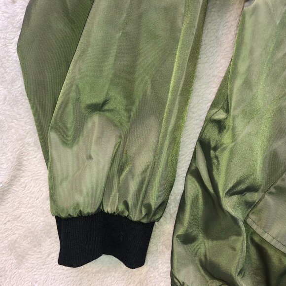 Zeagoo Mens Bomber Jacket Sz XL Full Zip Outerwear Classic Green Casual Outdoors - Picture 8 of 13